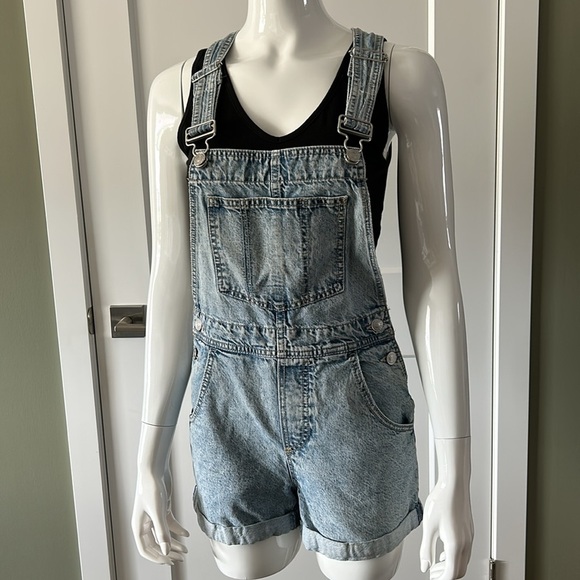 Garage Denim Overall Shorts - Picture 2 of 9